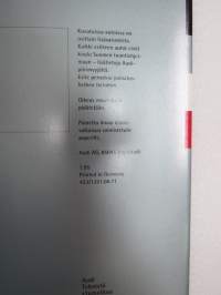 Audi-mallisto 1995 -myyntiesite / sales brochure