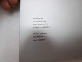 Audi modellprogram 2000 -myyntiesite / sales brochure