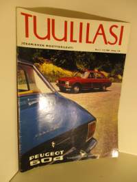 Tuulilasi 1969 / 2, sis. mm.  Kansikuva Peugeot 504, Lynx, Chloride, Moottorikelkka tulee etelään, Älä kuole lomalla - varusmiesten liikenneonnettomuudet,