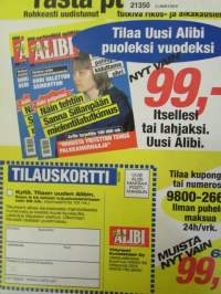 Alibi 2000 nr 10, sis. mm. artikkelit / kuvat / mainokset; Romanian massa vankilanjohtaja suomalaisessa linnassa, Tallinnan suomalainen Kari Huhtala minulta on