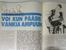 Alibi 1988 nr 4, sis. mm. artikkelit / kuvat / mainokset; Vaasalainen rockmuusikko Hannu Rajala - paloiteltuna koskeen, Tarja Huhtamäki o.s. Ylimäki hermostui