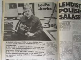 Alibi 1988 nr 4, sis. mm. artikkelit / kuvat / mainokset; Vaasalainen rockmuusikko Hannu Rajala - paloiteltuna koskeen, Tarja Huhtamäki o.s. Ylimäki hermostui