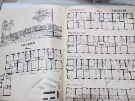 Vår Bostad - HSB-byggen 1946 (i Sockholm) -byggnadsplatser och hustyper mm. Årstaplatån, Aspudden, Johannesfred - Ulvsunda, Johanneshov, Storeby - hus och
