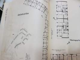 Vår Bostad - HSB-byggen 1946 (i Sockholm) -byggnadsplatser och hustyper mm. Årstaplatån, Aspudden, Johannesfred - Ulvsunda, Johanneshov, Storeby - hus och