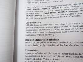 Oras Hanaopisto -hanoihin ja niiden asennukseen &amp; käyttöön liittyvää teknistä tietoa, esitteitä ym. -water dispensing material / technical info by Oras