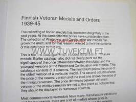 Finnish medals and orders 1939-1945 -price catalog