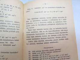 Kansakoulun mittaus-oppi -school book