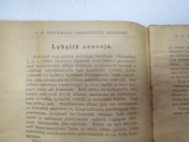 Käyttöohjeita ja reseptejä hedelmäin, hillokkeiden, marmelaadien y.m. sailyttämiseksi Rex-säilykekoneen avulla -  G.F. Stockman Oy / Ab - Bruksanvisning och