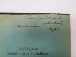 Itä-Karjalan kansallinen ja valtiollinen kysymys -The national question of East-Carelia