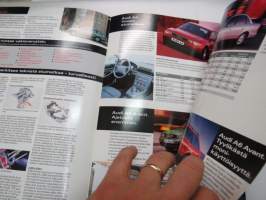 Audi-mallisto A4, A6, A8 -myyntiesite / sales brochure