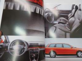 Audi A4 2000 -myyntiesite / sales brochure