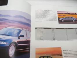 Audi-mallisto 1998 -myyntiesite / sales brochure