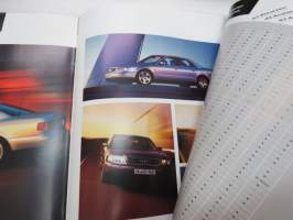 Audi-mallisto 1998 -myyntiesite / sales brochure