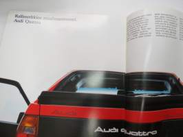 Uusi Audi-kuvasto 1984 -myyntiesite / sales brochure