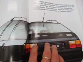 Audi 100, 100 Avant 1988 -myyntiesite / sales brochure