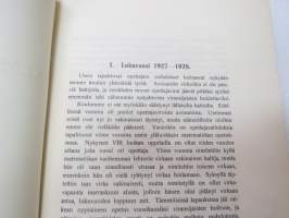 Tampereen Klassillinen Lyseo - Kertomus lukuvuodesta 197-1928 -school´s yearbook