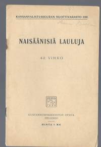 Naisäänisiä lauluja 42. vihko