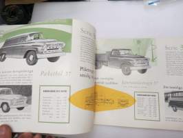 Chevrolet lastvagnar 1957 Serie 1508, 3100, 3800, 4400 -myyntiesite / sales brochure