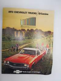 Chevrolet Trucks / El Camino 1972 -myyntiesite / sales brochure