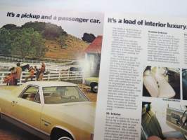 Chevrolet Trucks / El Camino 1972 -myyntiesite / sales brochure