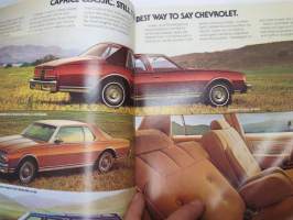 Chevrolet  Caprice Classic and Impala 1978 -myyntiesite / sales brochure