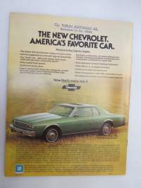 Chevrolet  Caprice Classic and Impala 1978 -myyntiesite / sales brochure