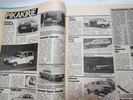 Tuulilasi 1985 nr 2, sisältää mm. seur. artikkelit / kuvat / mainokset; Kansikuva Keskikokoiset dieselit, Keijo Rosberg, Toyota Starlet 1,0 super 3D koeajo, Kova
