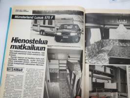 Tuulilasi 1985 nr 2, sisältää mm. seur. artikkelit / kuvat / mainokset; Kansikuva Keskikokoiset dieselit, Keijo Rosberg, Toyota Starlet 1,0 super 3D koeajo, Kova
