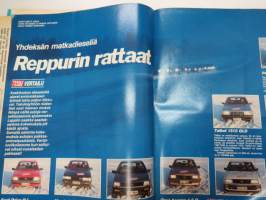 Tuulilasi 1985 nr 2, sisältää mm. seur. artikkelit / kuvat / mainokset; Kansikuva Keskikokoiset dieselit, Keijo Rosberg, Toyota Starlet 1,0 super 3D koeajo, Kova