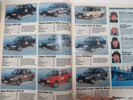 Tuulilasi 1985 nr 2, sisältää mm. seur. artikkelit / kuvat / mainokset; Kansikuva Keskikokoiset dieselit, Keijo Rosberg, Toyota Starlet 1,0 super 3D koeajo, Kova