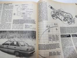 Tuulilasi 1985 nr 2, sisältää mm. seur. artikkelit / kuvat / mainokset; Kansikuva Keskikokoiset dieselit, Keijo Rosberg, Toyota Starlet 1,0 super 3D koeajo, Kova