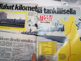 Tuulilasi 1981 nr 5, sisältää mm. seur. artikkelit / kuvat / mainokset; Kansikuva Tuhat kilometriä tankillisella, Honda Quintet - turha välimalli, U.S. GP