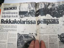 Tuulilasi 1981 nr 5, sisältää mm. seur. artikkelit / kuvat / mainokset; Kansikuva Tuhat kilometriä tankillisella, Honda Quintet - turha välimalli, U.S. GP