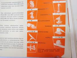 Holzher Luettelo -erikoiskoneita puuntyöstöä ja mekaanista syöttöä varten -kuvasto / catalog of woodworking elecric tools / machines, in finnish