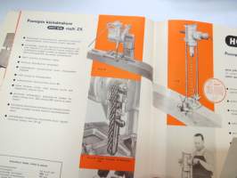 Holzher Luettelo -erikoiskoneita puuntyöstöä ja mekaanista syöttöä varten -kuvasto / catalog of woodworking elecric tools / machines, in finnish