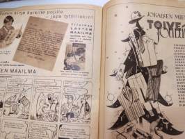 Suomen Kuvalehti 1949 nr 49, ilmestynyt  10.12.1949,  sis. mm. artikkelit / kuvat / mainokset; Kansikuva Ensi lumi, Jalostaja jouluksi, Lääketehdas Orion