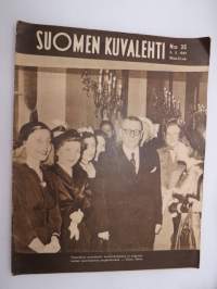Suomen Kuvalehti 1949 nr 35, ilmestynyt  10.12.1949,  sis. mm. artikkelit / kuvat / mainokset; Kansikuva presidentti Paasikivi, Asko, Suojakoti Lapin lapsille,