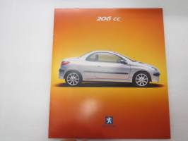 Peugeot 206 CC 2001 -myyntiesite / sales brochure