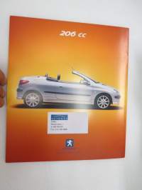 Peugeot 206 CC 2001 -myyntiesite / sales brochure