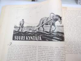 Kotiliesi 1933 nr 1, ilmestynyt 1.1.1933, tammikuu I numero, sis. mm. seur. artikkelit / kuvat / mainokset; Kansikuvitus Rudolf Koivu - &quot;Rekiretki&quot;, Uutta