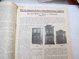 Kotiliesi 1933 nr 1, ilmestynyt 1.1.1933, tammikuu I numero, sis. mm. seur. artikkelit / kuvat / mainokset; Kansikuvitus Rudolf Koivu - &quot;Rekiretki&quot;, Uutta