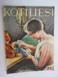 Kotiliesi 1933 nr 22, ilmestynyt 15.11.1933, marraskuu II numero, sis. mm. seur. artikkelit / kuvat / mainokset; Kansikuvitus Rudolf Koivu - &quot;Joulun enteitä&quot;,