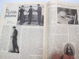 Kotiliesi 1933 nr 22, ilmestynyt 15.11.1933, marraskuu II numero, sis. mm. seur. artikkelit / kuvat / mainokset; Kansikuvitus Rudolf Koivu - &quot;Joulun enteitä&quot;,