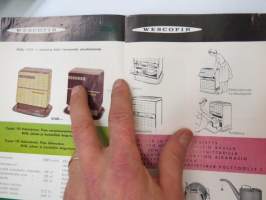 Wescopir öljylämmitin -myyntiesite / oil heater brochure