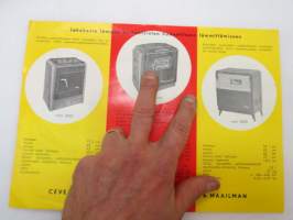 Ceve öljylämmitin -myyntiesite / oil heater brochure