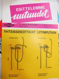 Vesi- / kylpyhuonekalusteita -erä myyntiesitteitä / bathroom accessories. brochures