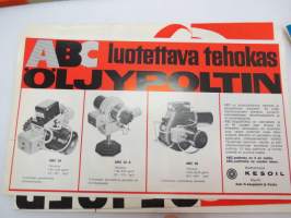 Öljypolttimia -erä myyntiesitteitä / oil burner brochures