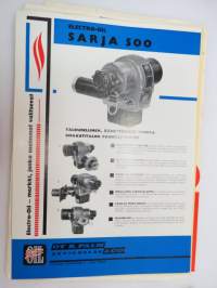 Öljypolttimia -erä myyntiesitteitä / oil burner brochures
