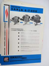 Öljypolttimia -erä myyntiesitteitä / oil burner brochures