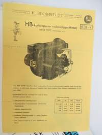 Öljypolttimia -erä myyntiesitteitä / oil burner brochures